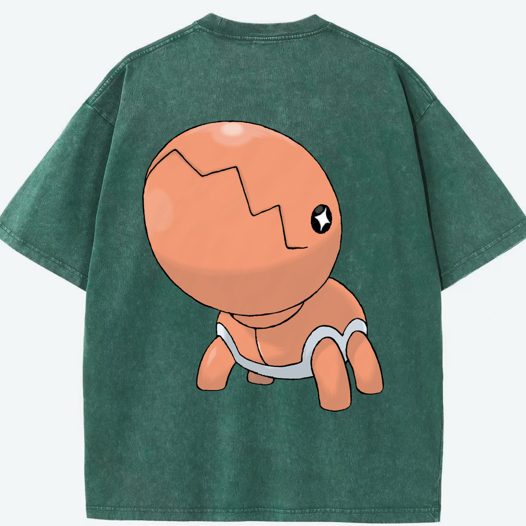 （画像用） ポケットモンスター Pokémon 綿100% ヴィンテージ風 半袖Tシャツ（背面プリント）